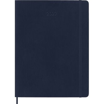 Moleskine 12 maanden agenda - 2027 - wekelijks - xl - zachte kaft - saffier blauw Moleskine 12 maanden agenda - 2027 - wekelijks - xl - zachte kaft - saffier blauw