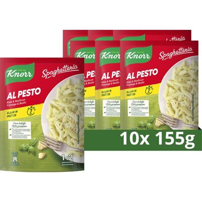 Knorr spaghetteria pastagerecht - al pesto - deze maaltijd is klaar binnen 7 minuten - 10 x 155 g Knorr spaghetteria pastagerecht - al pesto - deze maaltijd is klaar binnen 7 minuten - 10 x 155 g