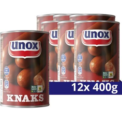 Unox knakworst - knaks - 12 x 400 g - voordeelverpakking Unox knakworst - knaks - 12 x 400 g - voordeelverpakking