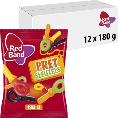 Red Band pretsleutels - snoep- winegums & dropsleutels - 12x180g Red Band pretsleutels - snoep- winegums & dropsleutels - 12x180g
