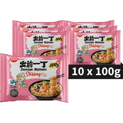 Nissin demae ramen - shrimp noodles bowl - instant noedels - 10 stuks Nissin demae ramen - shrimp noodles bowl - instant noedels - 10 stuks