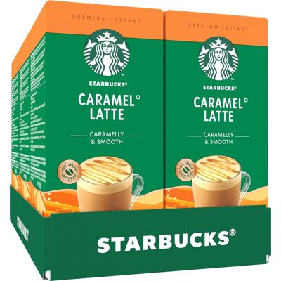 Starbucks caramel latte oploskoffie - 6 doosjes x 5 zakjes Starbucks caramel latte oploskoffie - 6 doosjes x 5 zakjes