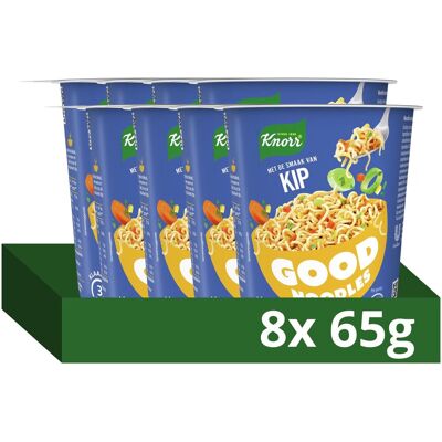 Knorr good noodles - kip - klaar in 3 minuten - 8 x 65 g Knorr good noodles - kip - klaar in 3 minuten - 8 x 65 g