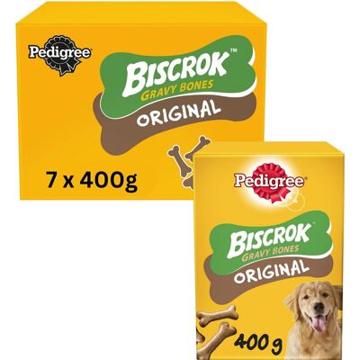 Pedigree hondensnacks - biscrok gravy bones koekjes - 7x400g Pedigree hondensnacks - biscrok gravy bones koekjes - 7x400g