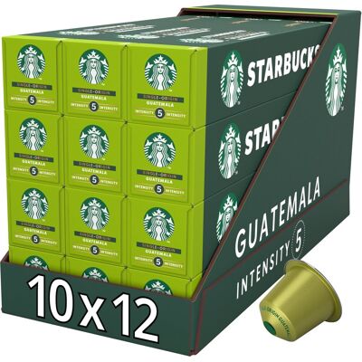 Starbucks by nespresso capsules guatemala - 10 koffiecups x 12 doosjes Starbucks by nespresso capsules guatemala - 10 koffiecups x 12 doosjes