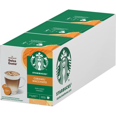 Starbucks by dolce gusto capsules caramel macchiato - 36 koffiecups voor 18 koppen koffie Starbucks by dolce gusto capsules caramel macchiato - 36 koffiecups voor 18 koppen koffie