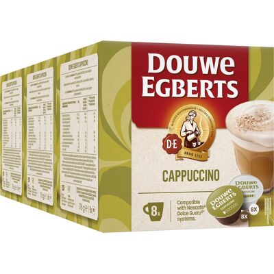 Douwe Egberts cappuccino dolce gusto koffiecups - 3 x 8 + 8 stuks Douwe Egberts cappuccino dolce gusto koffiecups - 3 x 8 + 8 stuks