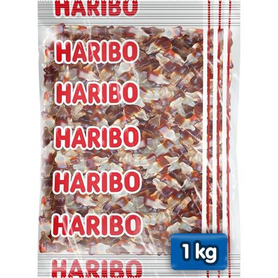 Haribo happy cola - snoep in colasmsaak - 1kg zak Haribo happy cola - snoep in colasmsaak - 1kg zak