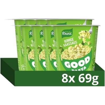 Knorr good pasta - romige kaassaus - klaar in 5 minuten - 8 x 69 g Knorr good pasta - romige kaassaus - klaar in 5 minuten - 8 x 69 g