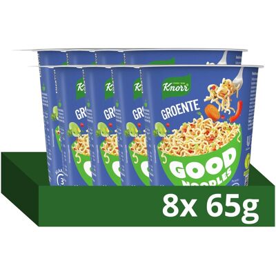 Knorr good noodles - groente - klaar in 3 minuten - 8 x 65 g Knorr good noodles - groente - klaar in 3 minuten - 8 x 65 g