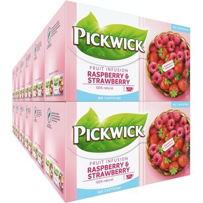 Pickwick fruit infusion raspberry strawberry fruit thee - 12 x 20 theezakjes Pickwick fruit infusion raspberry strawberry fruit thee - 12 x 20 theezakjes