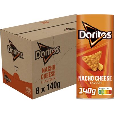 Doritos nacho cheese snack box - chips - 8 x 140 gram Doritos nacho cheese snack box - chips - 8 x 140 gram