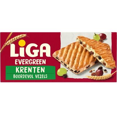 Liga evergreen koekjes krenten - doos 12 x 225g - koek - koeken voor onderweg of werk en kantoor Liga evergreen koekjes krenten - doos 12 x 225g - koek - koeken voor onderweg of werk en kantoor