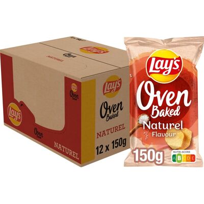 Lay's oven baked naturel - chips - 12 x 150 gram Lay's oven baked naturel - chips - 12 x 150 gram