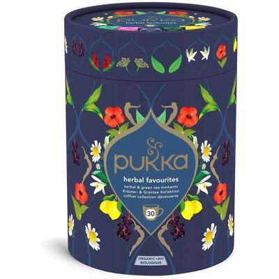 Pukka tea favorites collection giftset - 30 theezakjes - biologische groene thee & kruidenthee - 5 x 6 zakjes - thee voordeelverpakking Pukka tea favorites collection giftset - 30 theezakjes - biologische groene thee & kruidenthee - 5 x 6 zakjes - thee voordeelverpakking
