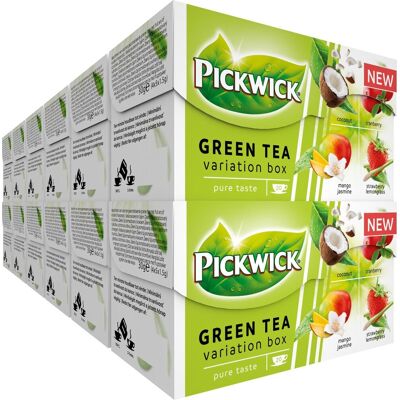 Pickwick groene thee variatiebox - 12 x 20 theezakjes Pickwick groene thee variatiebox - 12 x 20 theezakjes