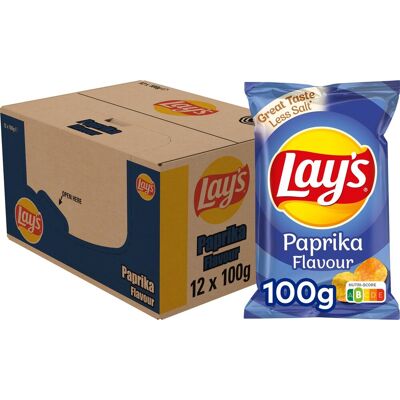 Lay's Lays chips paprika (12x 100 gr) Lay's Lays chips paprika (12x 100 gr)