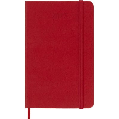 Moleskine 12 maanden agenda - 2027 - wekelijks - pocket - harde kaft - rood Moleskine 12 maanden agenda - 2027 - wekelijks - pocket - harde kaft - rood