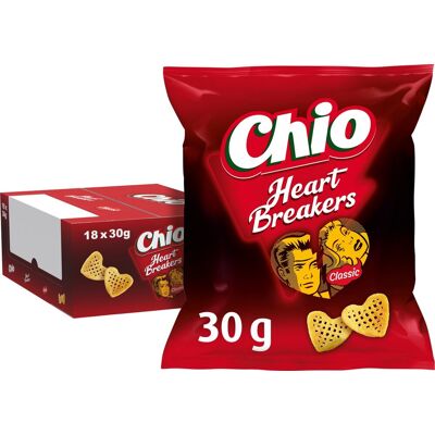 Chio heartbreakers portion packs - chips - 18 x 30 gram Chio heartbreakers portion packs - chips - 18 x 30 gram