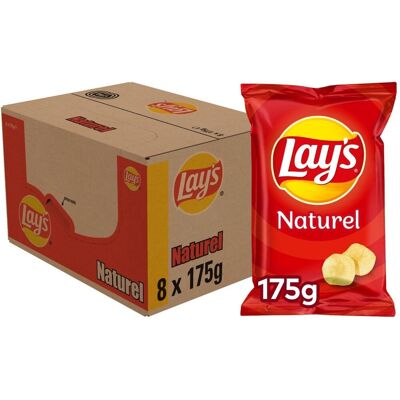 Lay's naturel - chips - 8 x 175 gram Lay's naturel - chips - 8 x 175 gram