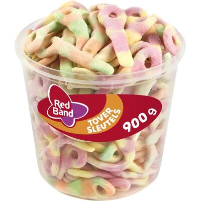 Red Band toversleutels snoep - zacht snoep - silo 100 st Red Band toversleutels snoep - zacht snoep - silo 100 st