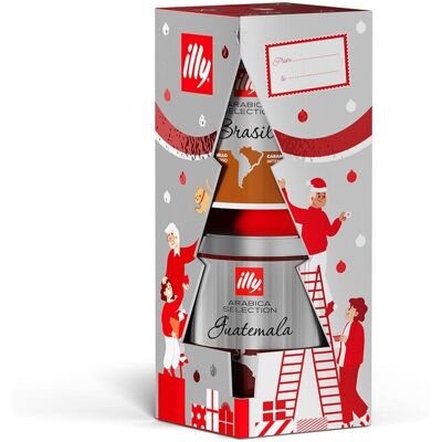 Illy kerstboom gemalen koffie arabica selection brazil en guatemala - 125 gram - kerst Illy kerstboom gemalen koffie arabica selection brazil en guatemala - 125 gram - kerst
