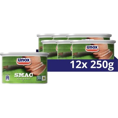 Unox vlees - smac - 12 x 250 g - voordeelverpakking Unox vlees - smac - 12 x 250 g - voordeelverpakking