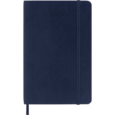 Moleskine 12 maanden agenda - 2027 - dagelijks - pocket - zachte kaft - saffier blauw Moleskine 12 maanden agenda - 2027 - dagelijks - pocket - zachte kaft - saffier blauw
