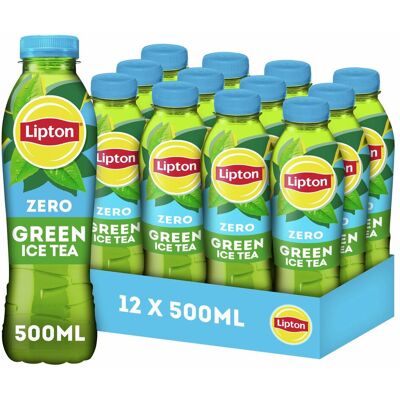 Lipton ice tea green fles - zero sugar - vol van smaak, zonder suiker - 12 x 500ml - voordeelverpakking Lipton ice tea green fles - zero sugar - vol van smaak, zonder suiker - 12 x 500ml - voordeelverpakking