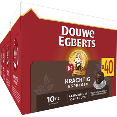 Douwe Egberts espresso krachtig - intensiteit 10/12 - 5 x 40 capsules Douwe Egberts espresso krachtig - intensiteit 10/12 - 5 x 40 capsules