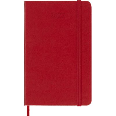 Moleskine 12 maanden agenda - 2027 - dagelijks - pocket - harde kaft - rood Moleskine 12 maanden agenda - 2027 - dagelijks - pocket - harde kaft - rood