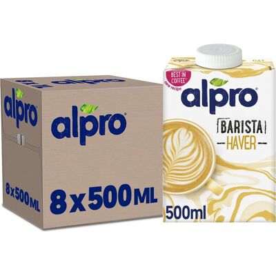 Alpro Barista Owsiany - Zonder suiker - Havermelkdrank - 8x500 ml - Drank Alpro Barista Owsiany - Zonder suiker - Havermelkdrank - 8x500 ml - Drank