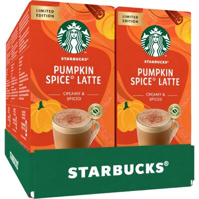 Starbucks pumpkin spice latte oploskoffie - 6 doosjes x 4 zakjes Starbucks pumpkin spice latte oploskoffie - 6 doosjes x 4 zakjes