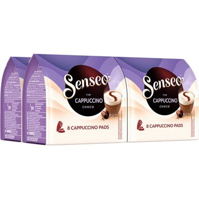 Senseo cappuccino choco koffiepads - intensiteit 2/9 - 4 x 8 pads Senseo cappuccino choco koffiepads - intensiteit 2/9 - 4 x 8 pads