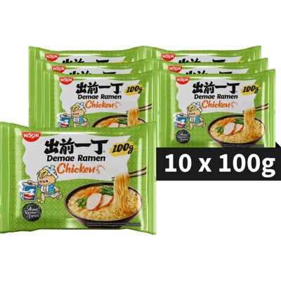 Nissin demae ramen - chicken noodles bowl - instant noedels - 10 stuks Nissin demae ramen - chicken noodles bowl - instant noedels - 10 stuks