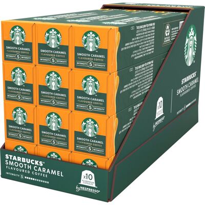 Starbucks by nespresso capsules smooth caramel - 10 koffiecups x 12 doosjes Starbucks by nespresso capsules smooth caramel - 10 koffiecups x 12 doosjes