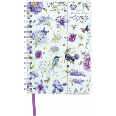 Comello Janneke brinkman luxe spiraalagenda blauwe bloemen 2027 Comello Janneke brinkman luxe spiraalagenda blauwe bloemen 2027