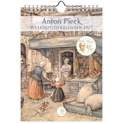 Comello Anton pieck weeknotitiekalender 2027 brood backery Comello Anton pieck weeknotitiekalender 2027 brood backery