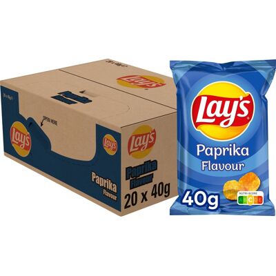 Lay's chips paprika - chips - 20 x 40 gram Lay's chips paprika - chips - 20 x 40 gram
