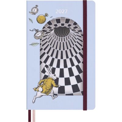 Moleskine 12 maanden agenda - 2027 - alice in wonderland - dagelijks - large - white rabbit Moleskine 12 maanden agenda - 2027 - alice in wonderland - dagelijks - large - white rabbit