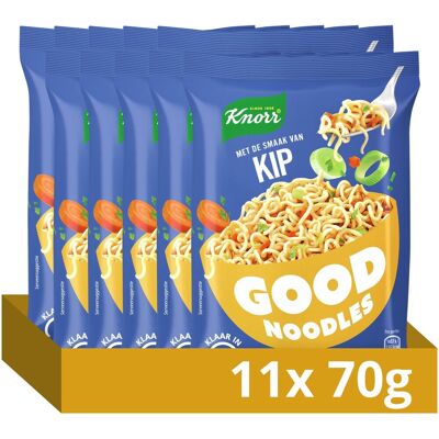Knorr good noodles - kip - zonder kunstmatige kleurstoffen en conserveermiddelen - 11 x 70 g Knorr good noodles - kip - zonder kunstmatige kleurstoffen en conserveermiddelen - 11 x 70 g