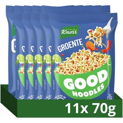 Knorr good noodles - groente - zonder kunstmatige kleurstoffen en conserveermiddelen - 11 x 70 g Knorr good noodles - groente - zonder kunstmatige kleurstoffen en conserveermiddelen - 11 x 70 g