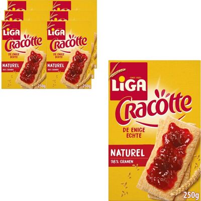 Liga cracotte luchtige crackers naturel 6 x 250g - crackers - broodvervangers - ontbijt Liga cracotte luchtige crackers naturel 6 x 250g - crackers - broodvervangers - ontbijt
