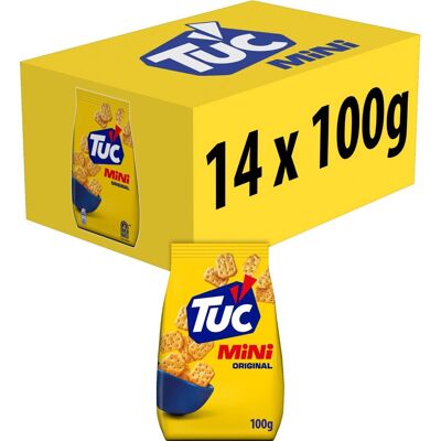 Lu Tuc crackers mini original 14 x 100g - voor de borrel - zoutjes - mini crackers - snack - lekker bij de film Lu Tuc crackers mini original 14 x 100g - voor de borrel - zoutjes - mini crackers - snack - lekker bij de film