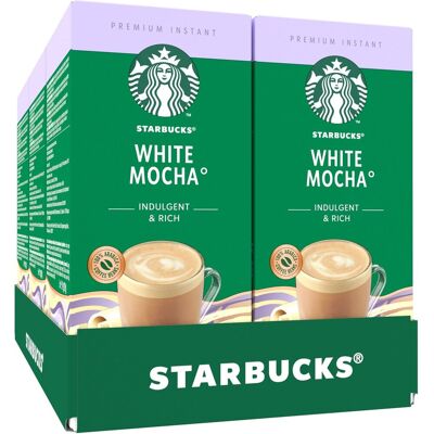 Starbucks white mocha oploskoffie - 6 doosjes x 5 zakjes Starbucks white mocha oploskoffie - 6 doosjes x 5 zakjes
