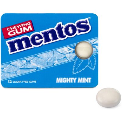 Mentos kauwgom mighty mint blister (12 stuks) Mentos kauwgom mighty mint blister (12 stuks)