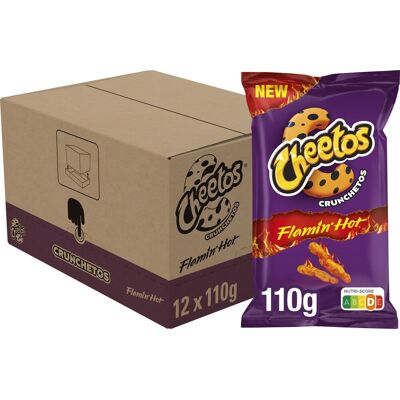 Cheetos crunchetos flamin hot - chips - 12 x 110 gram Cheetos crunchetos flamin hot - chips - 12 x 110 gram