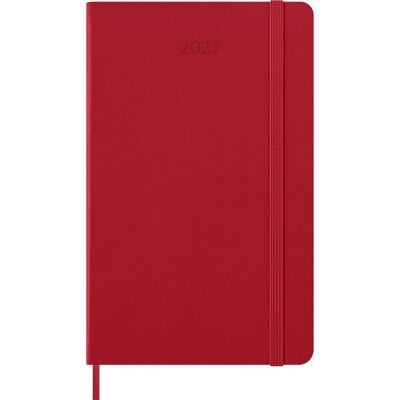 Moleskine 12 maanden agenda - 2027 - dagelijks - large - harde kaft - rood Moleskine 12 maanden agenda - 2027 - dagelijks - large - harde kaft - rood