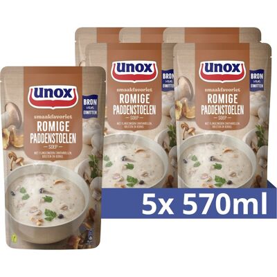 Unox - soep in zak - romige paddenstoelen - 5 zakken x 570 ml Unox - soep in zak - romige paddenstoelen - 5 zakken x 570 ml
