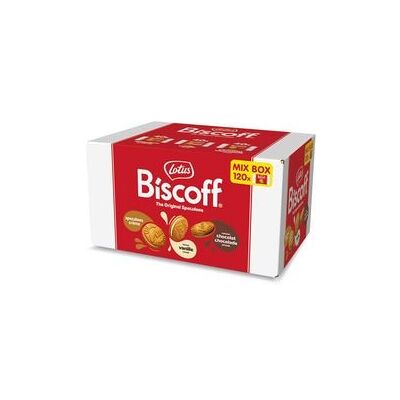 Koekjes Lotus 2698 Chocolade, vanille Gekarameliseerde koekjes Pak van 120 Koekjes Lotus 2698 Chocolade, vanille Gekarameliseerde koekjes Pak van 120